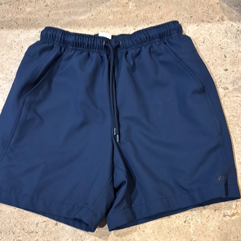 DSG Blue Athletic Shorts with Elastic Waistband